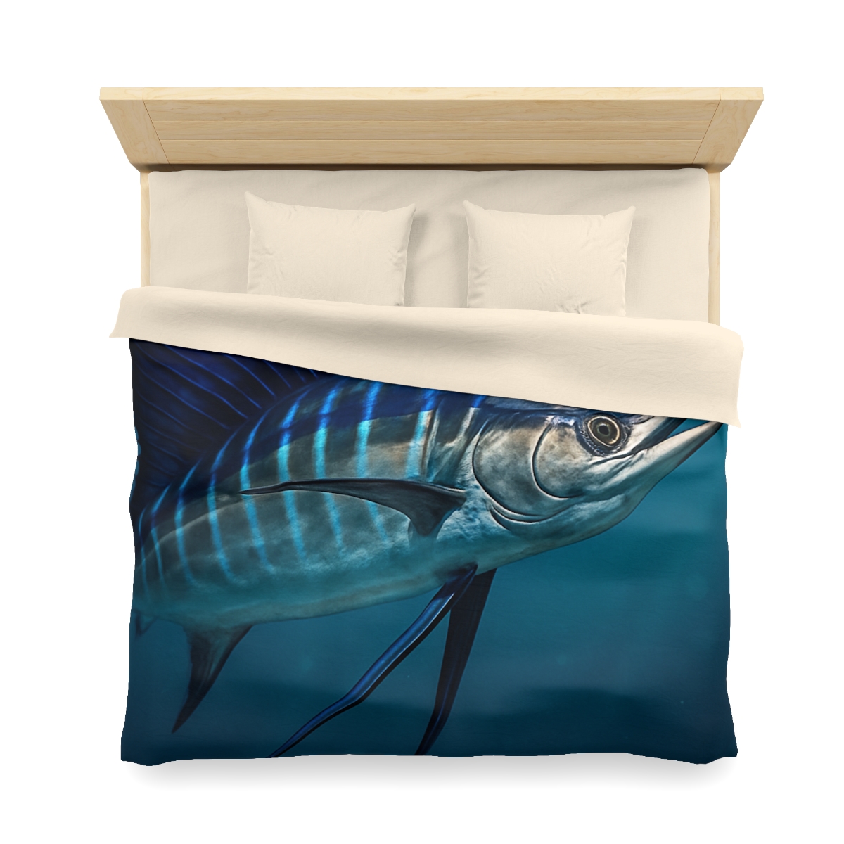 Starlit Surge Sailfish stylish duvet covers