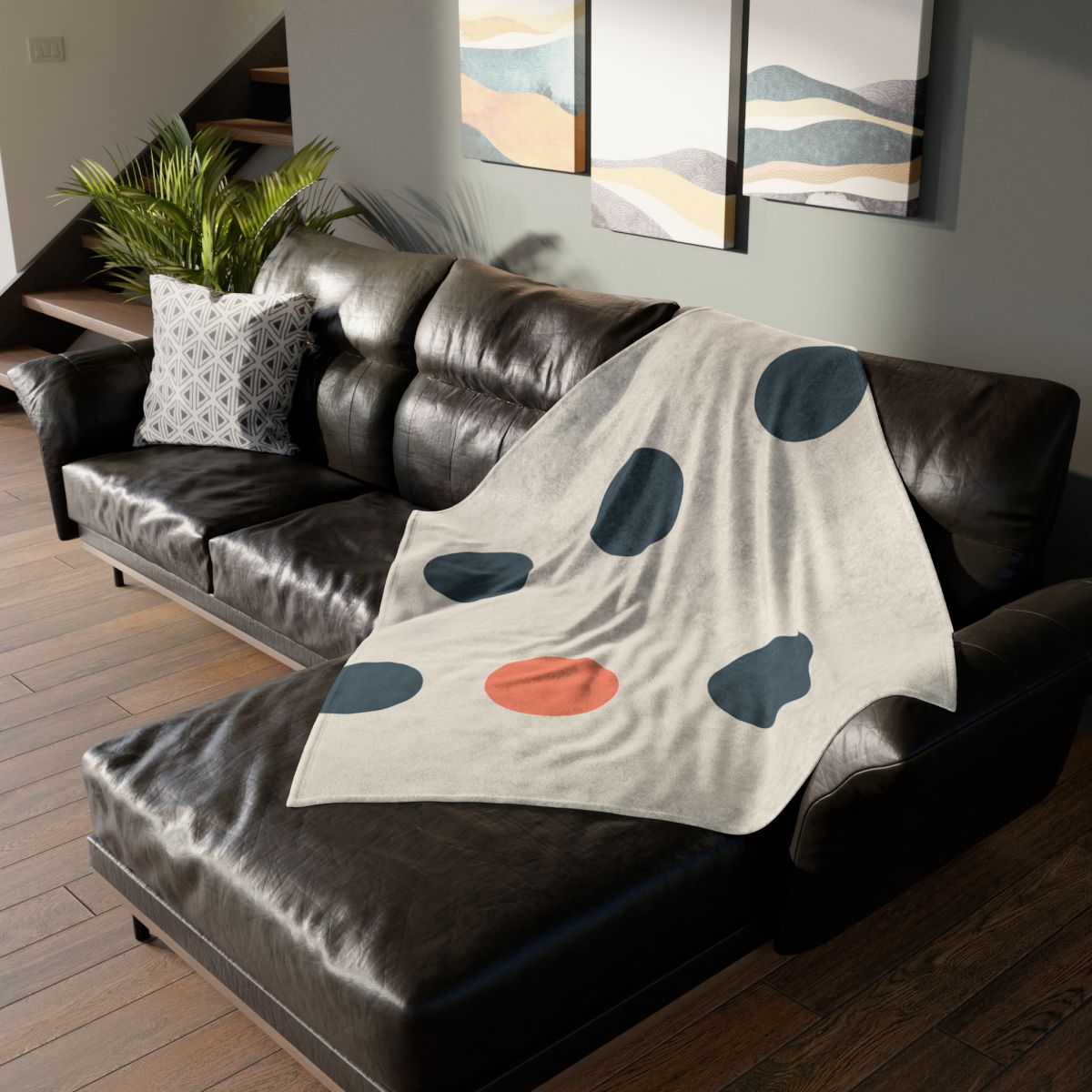 Clustered Dots With Open Lane stylish throw blankets