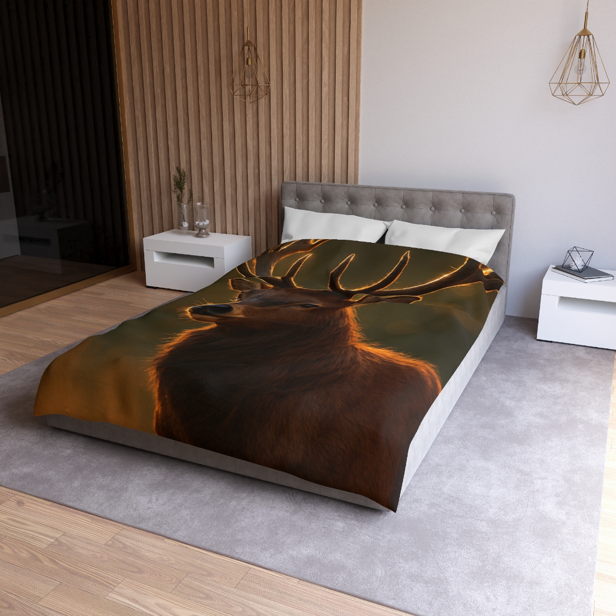 Copper Glint Red Deer stylish duvet covers