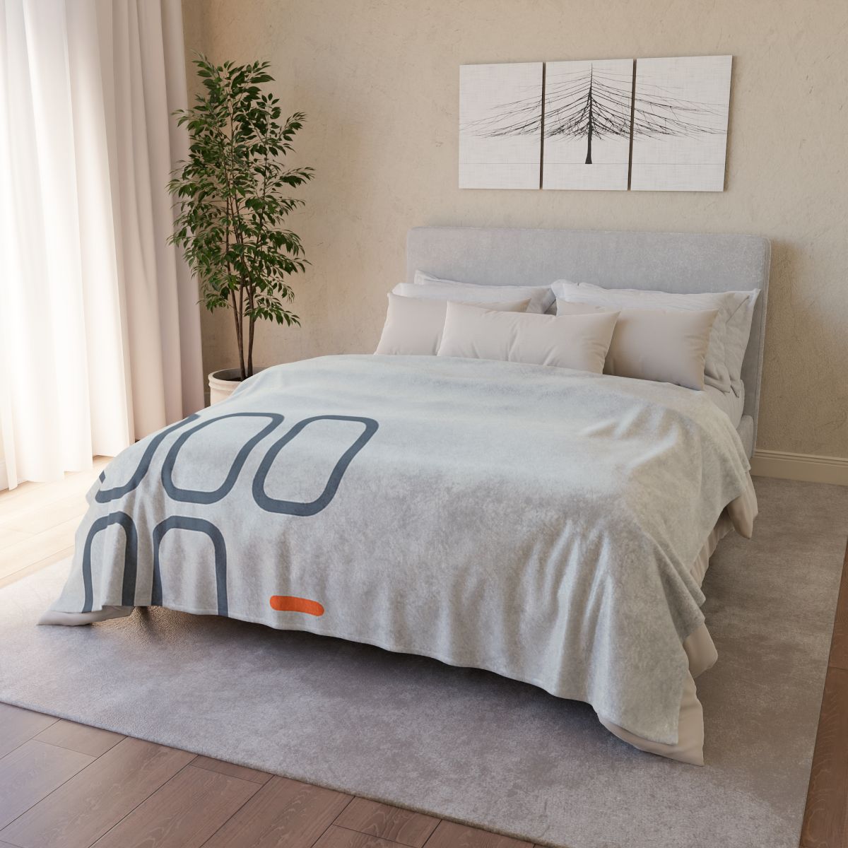 Staggered Low Grid With Missing Cell trendy patterned blankets