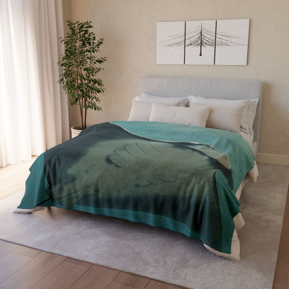 Silent Glide Giant Manta Ray custom blankets