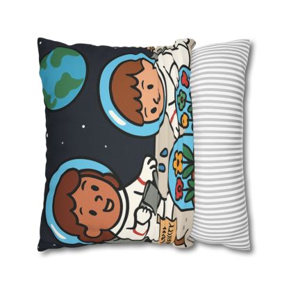 Gravity Garden On The Moon soft cotton pillow cases