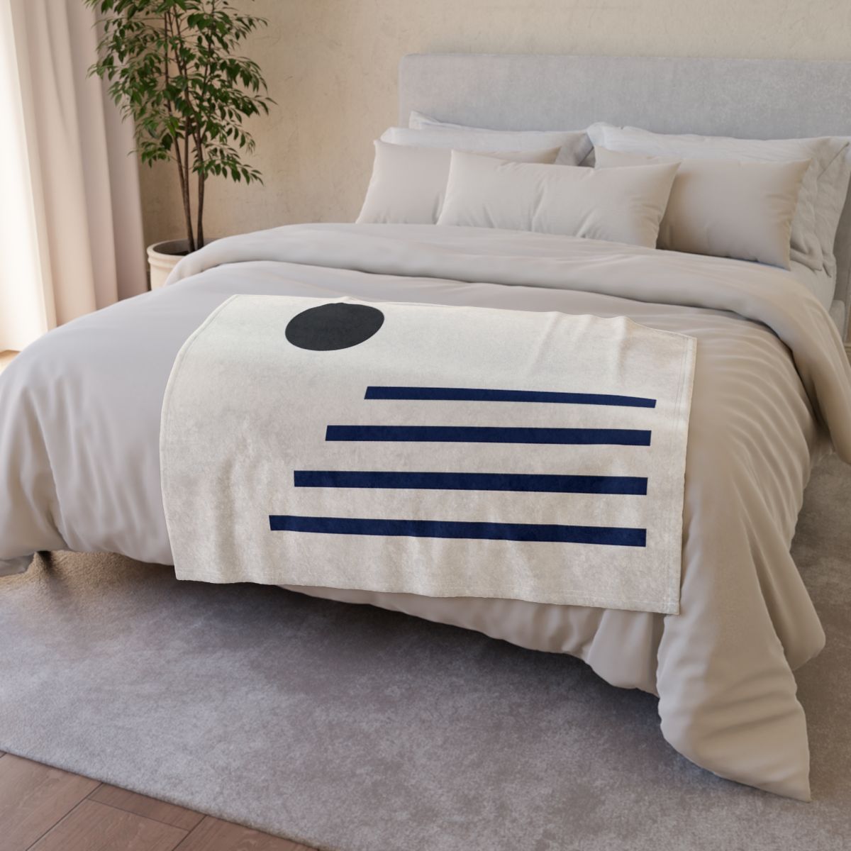 Quiet Orbit Bar Quartet trendy patterned blankets