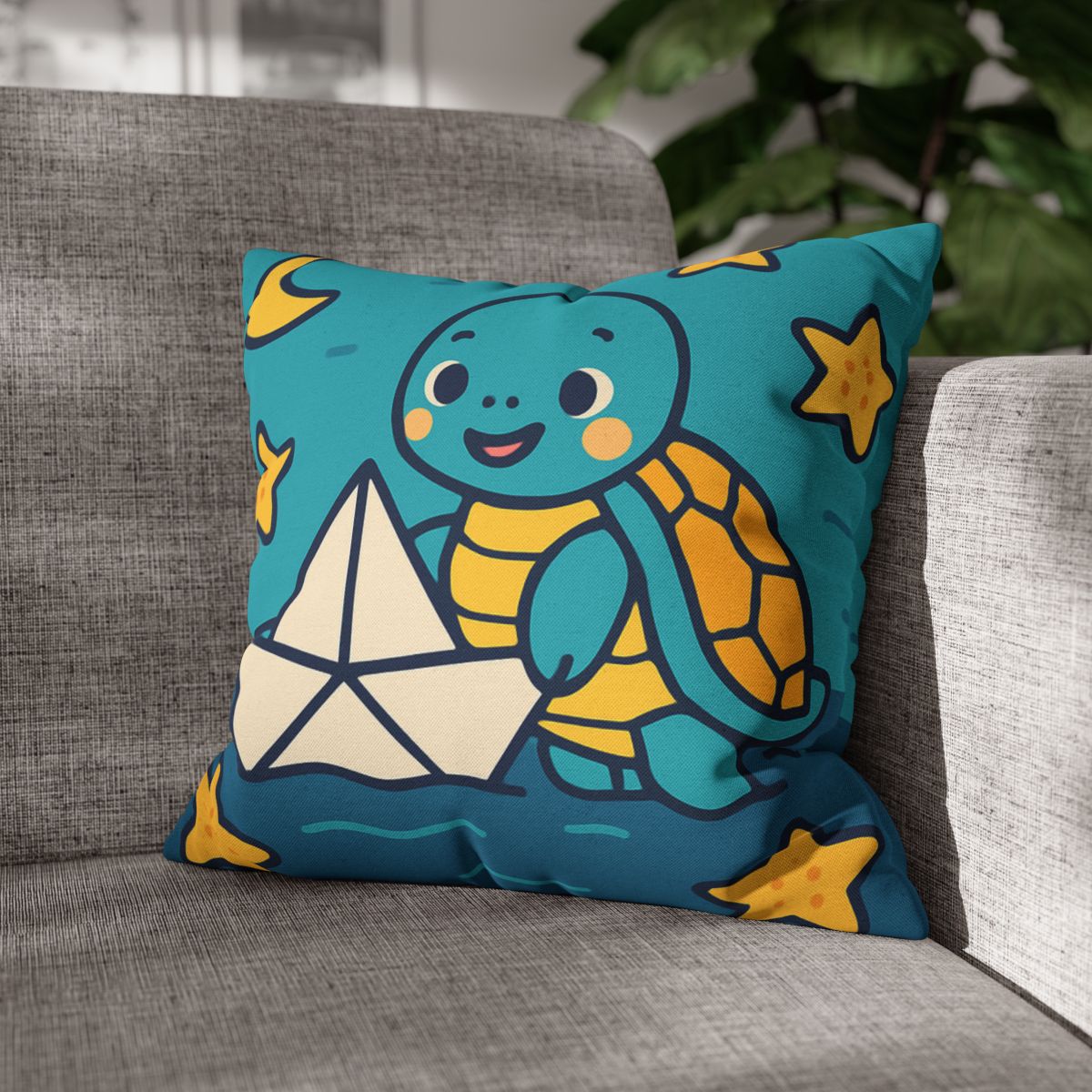 Star Sailor Turtle soft cotton pillow cases