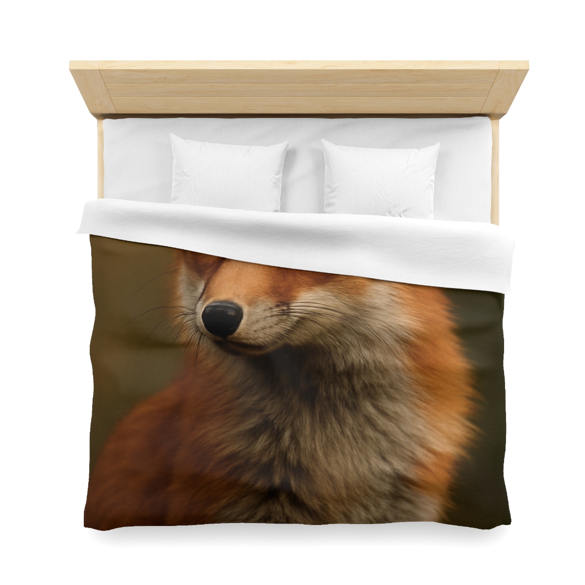 Crimson Whisper Red Fox unique patterned duvets