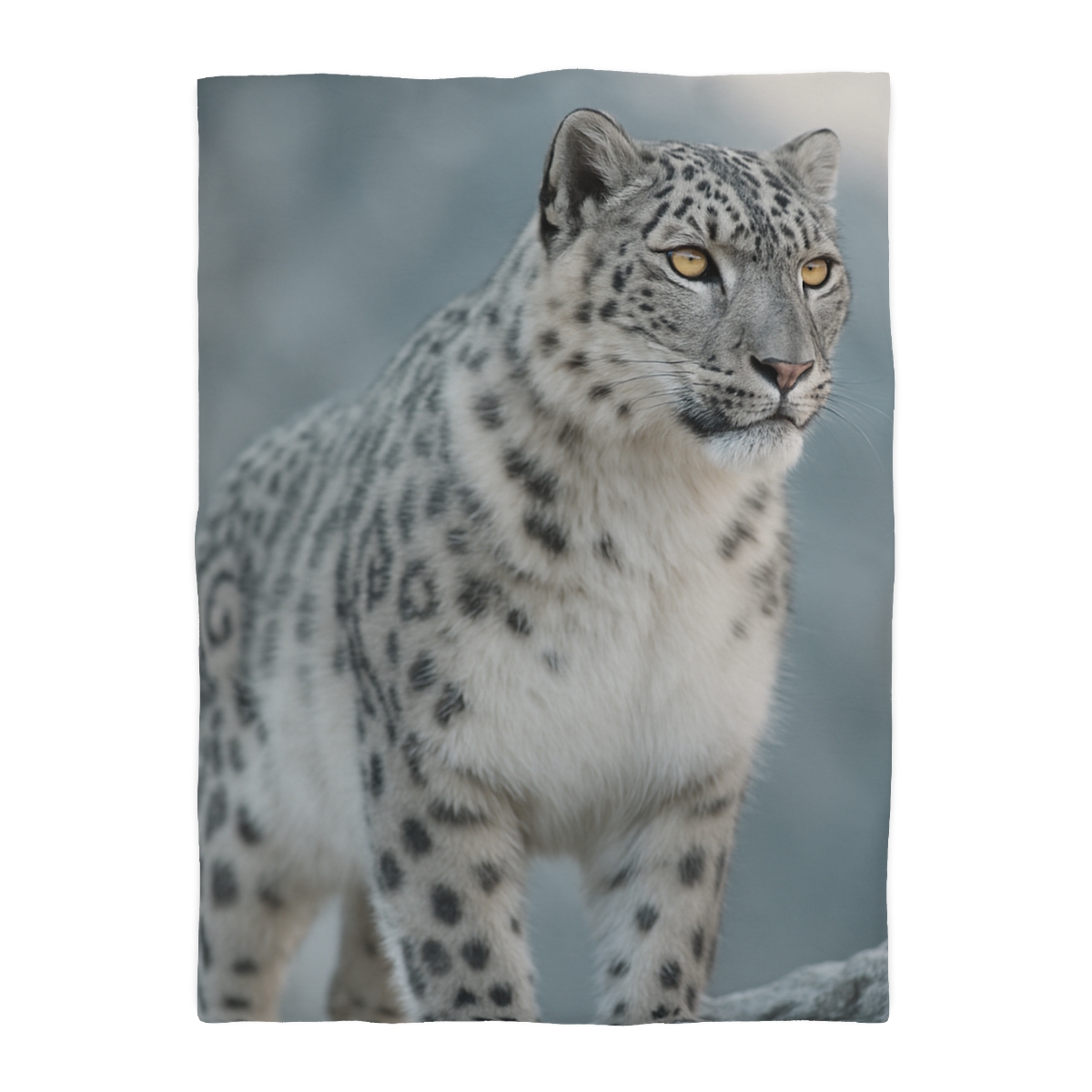 Ridge Phantom Snow Leopard soft comforter duvets