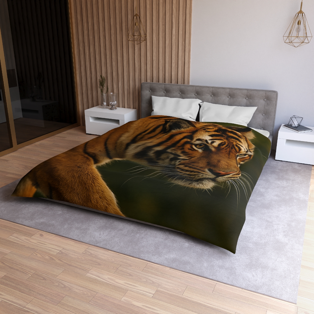 Forest Stalker Bengal Tiger unique patterned duvets