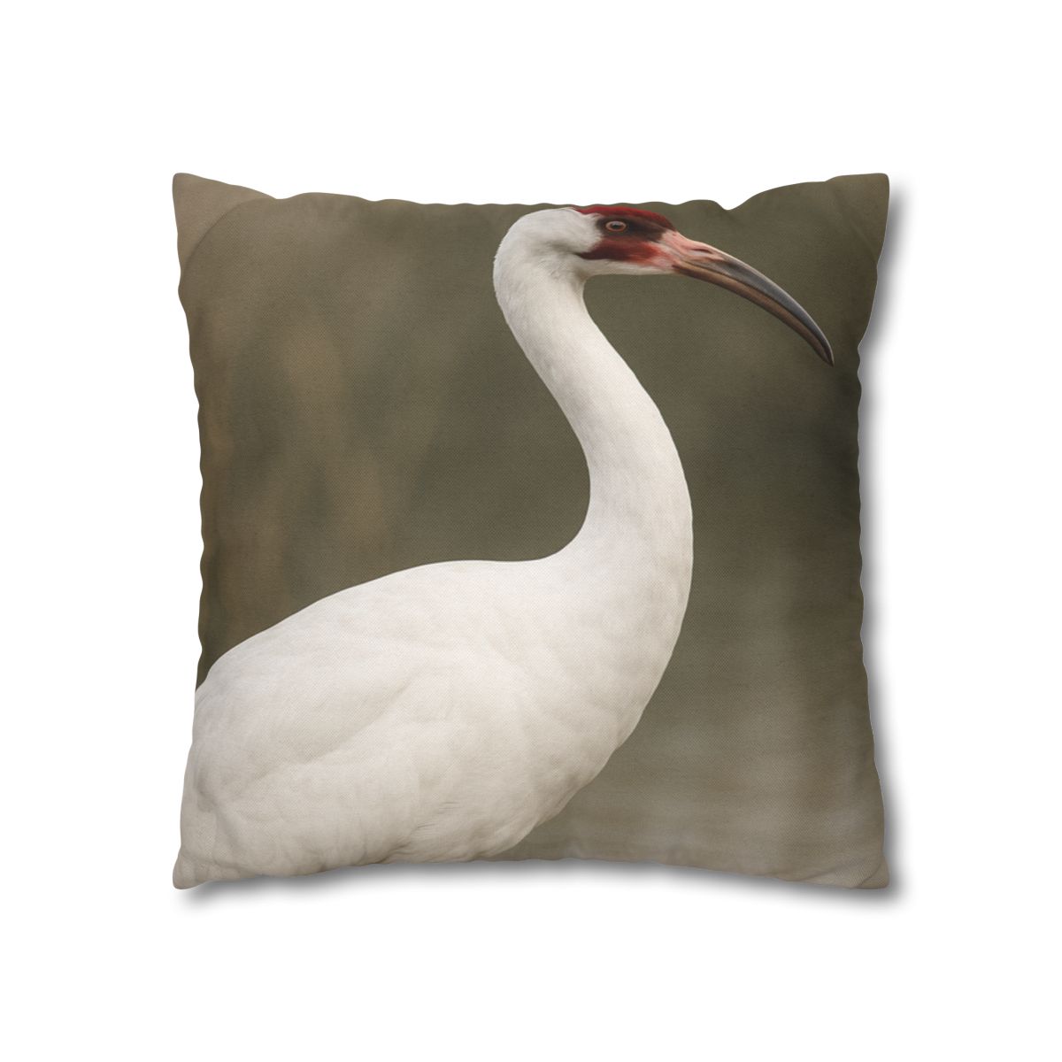 Silver Poise Whooping Crane comfortable bedding pillow covers