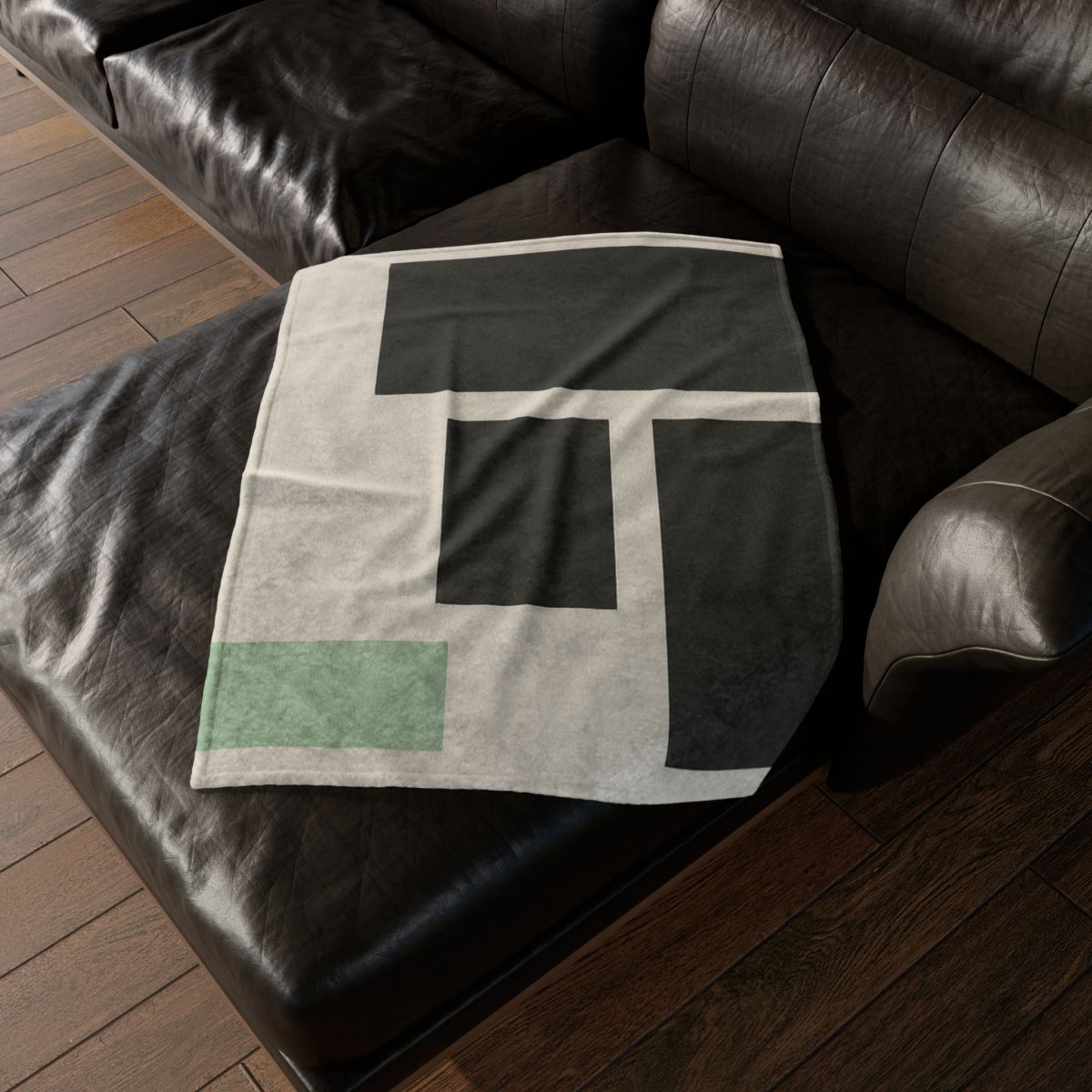 Offset Rectangle Quartet designer printed blankets