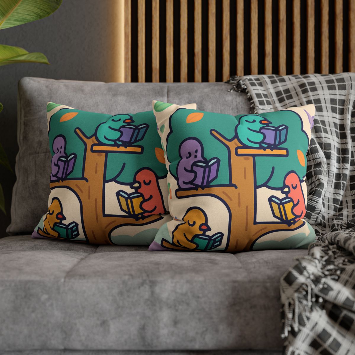 Library Of Magical Birds personalized pillow covers