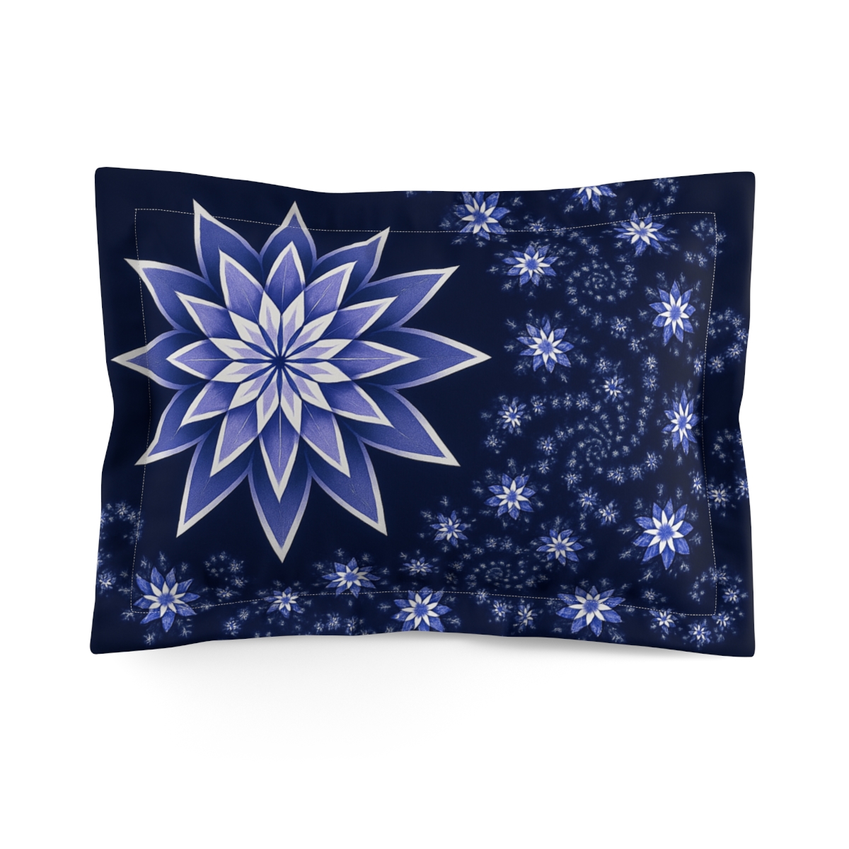Celestial Blossom Fractals soft plush pillows