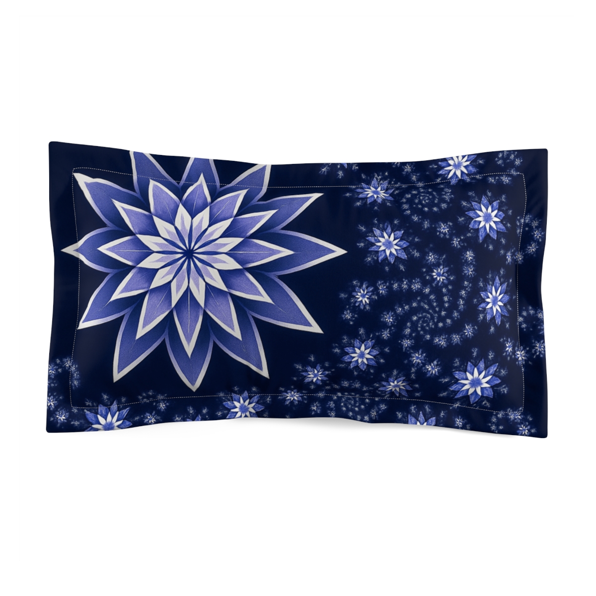 Celestial Blossom Fractals soft plush pillows