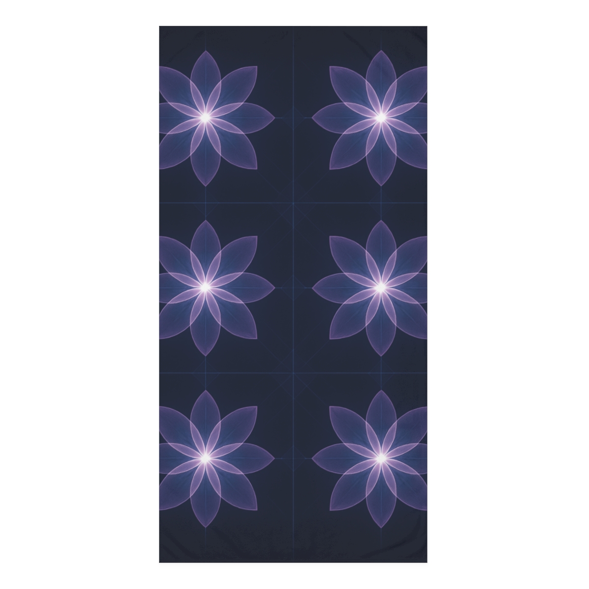 Celestial Blossom Grid comfortable face towels