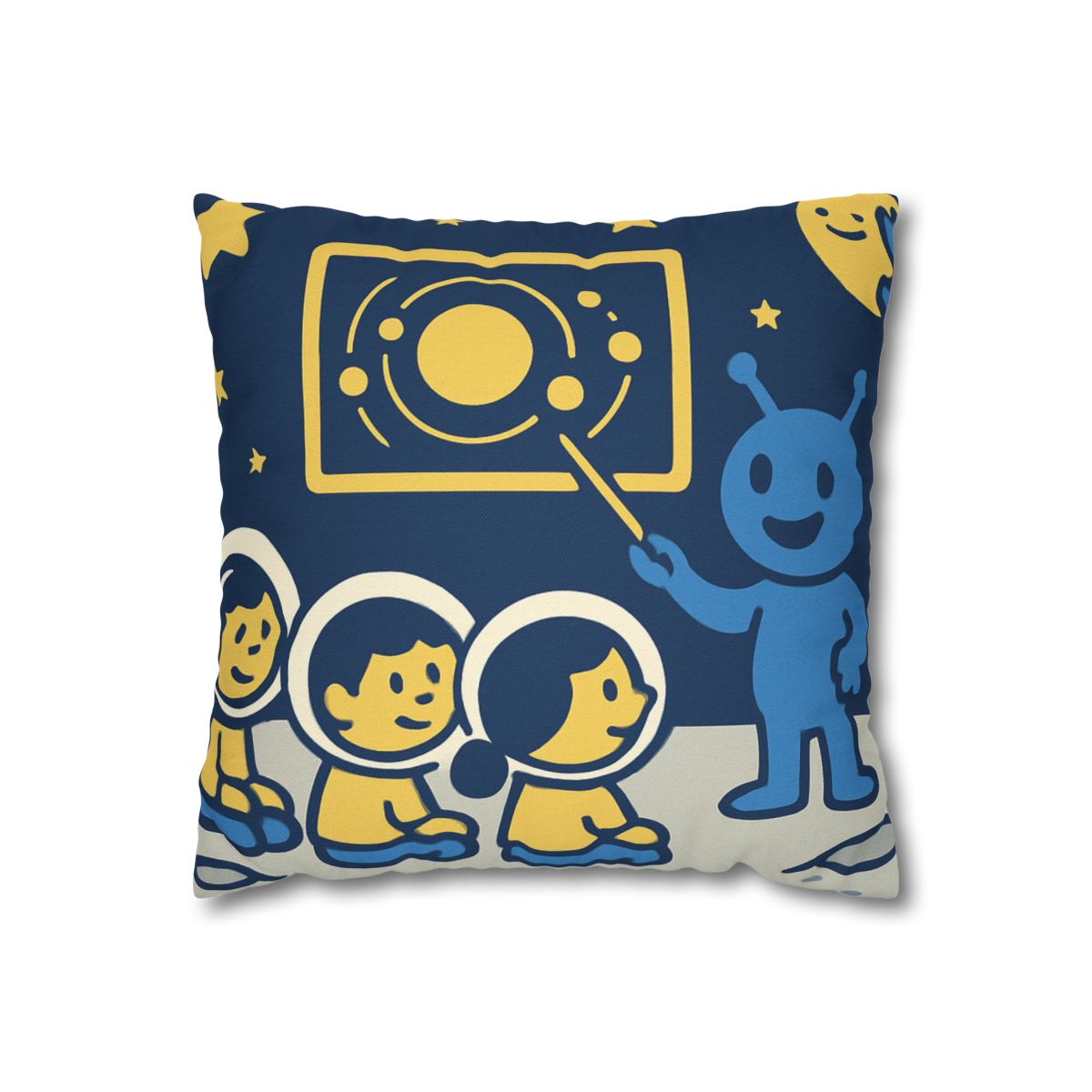 Celestial Classroom On The Moon comfortable bedding pillow covers