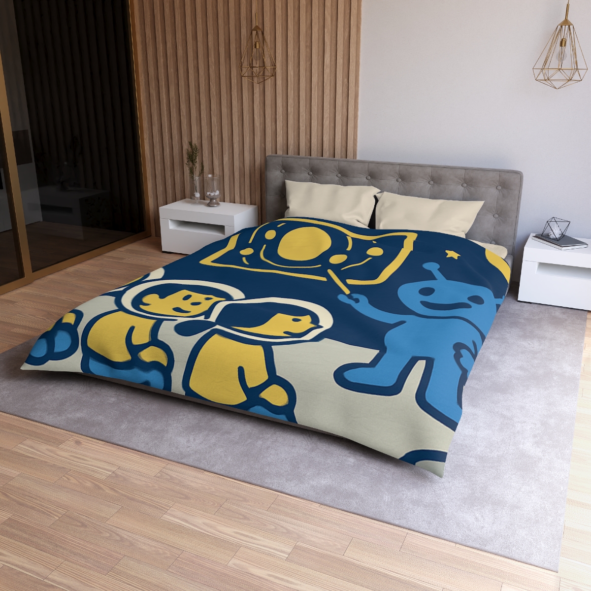 Celestial Classroom On The Moon duvets for gifts