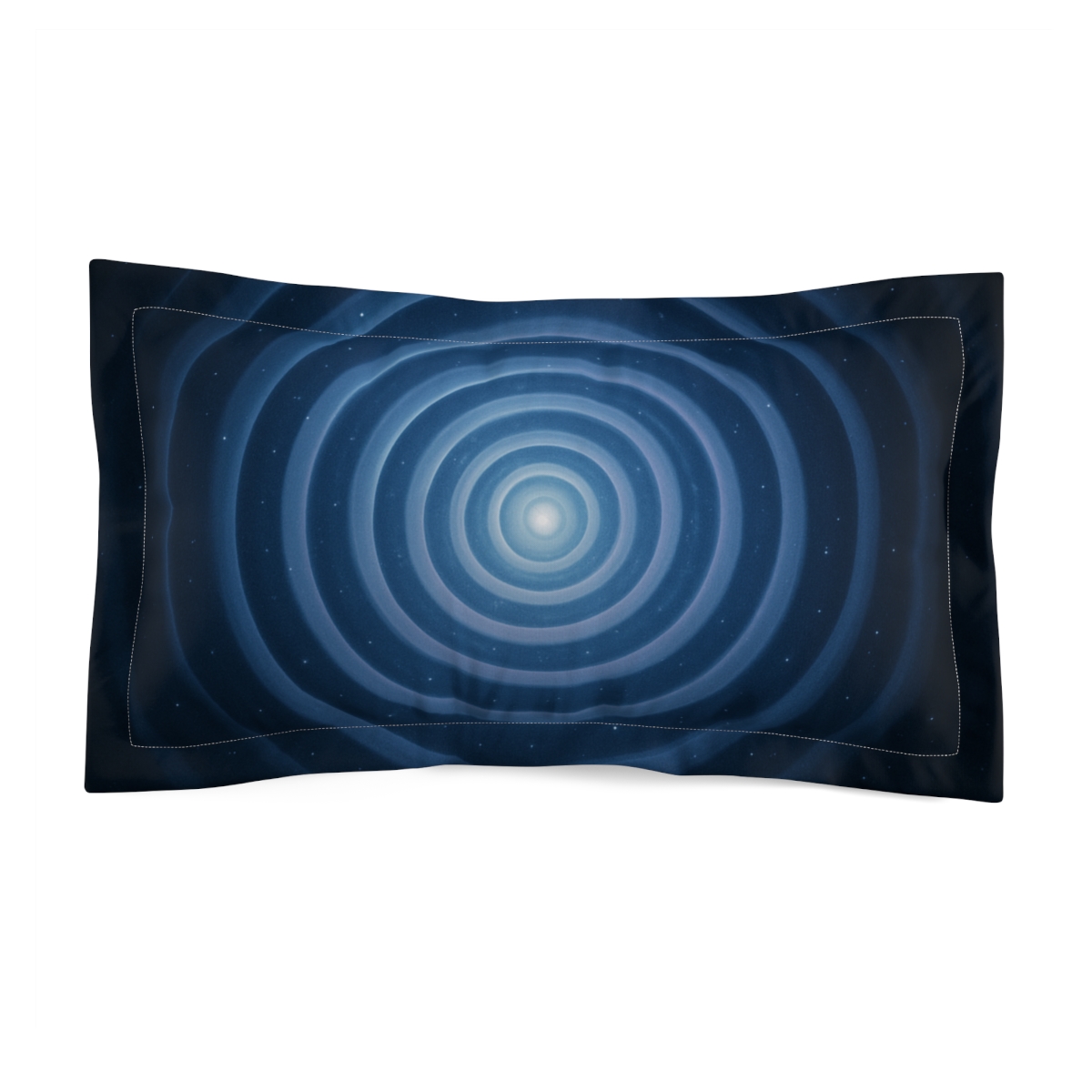 Celestial Echo Spiral designer printed pillows