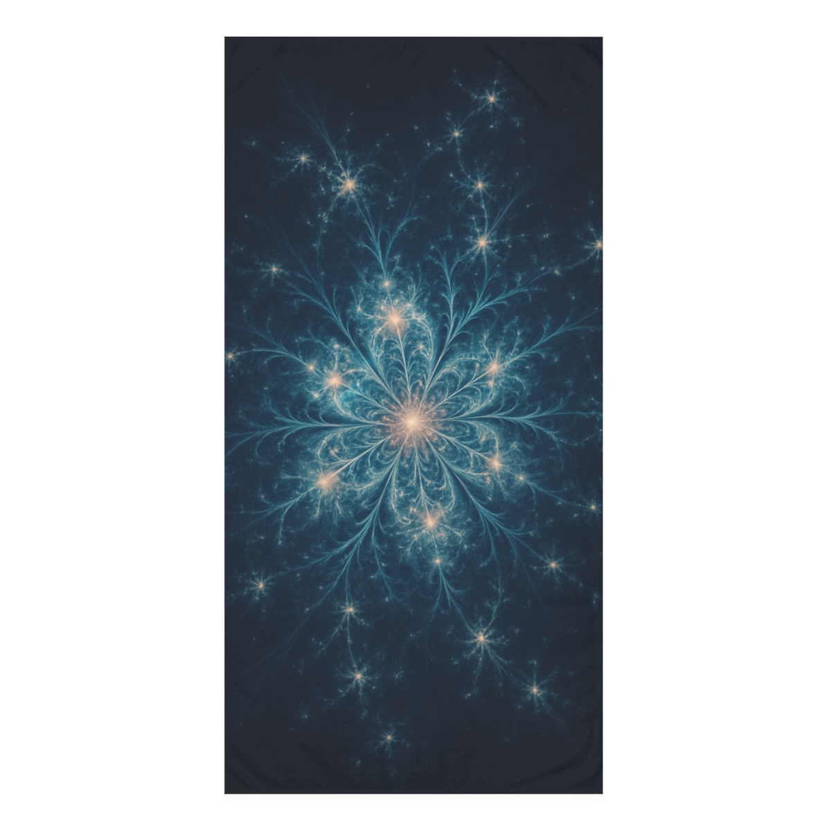 Celestial Fractal Bloom decorative home towels