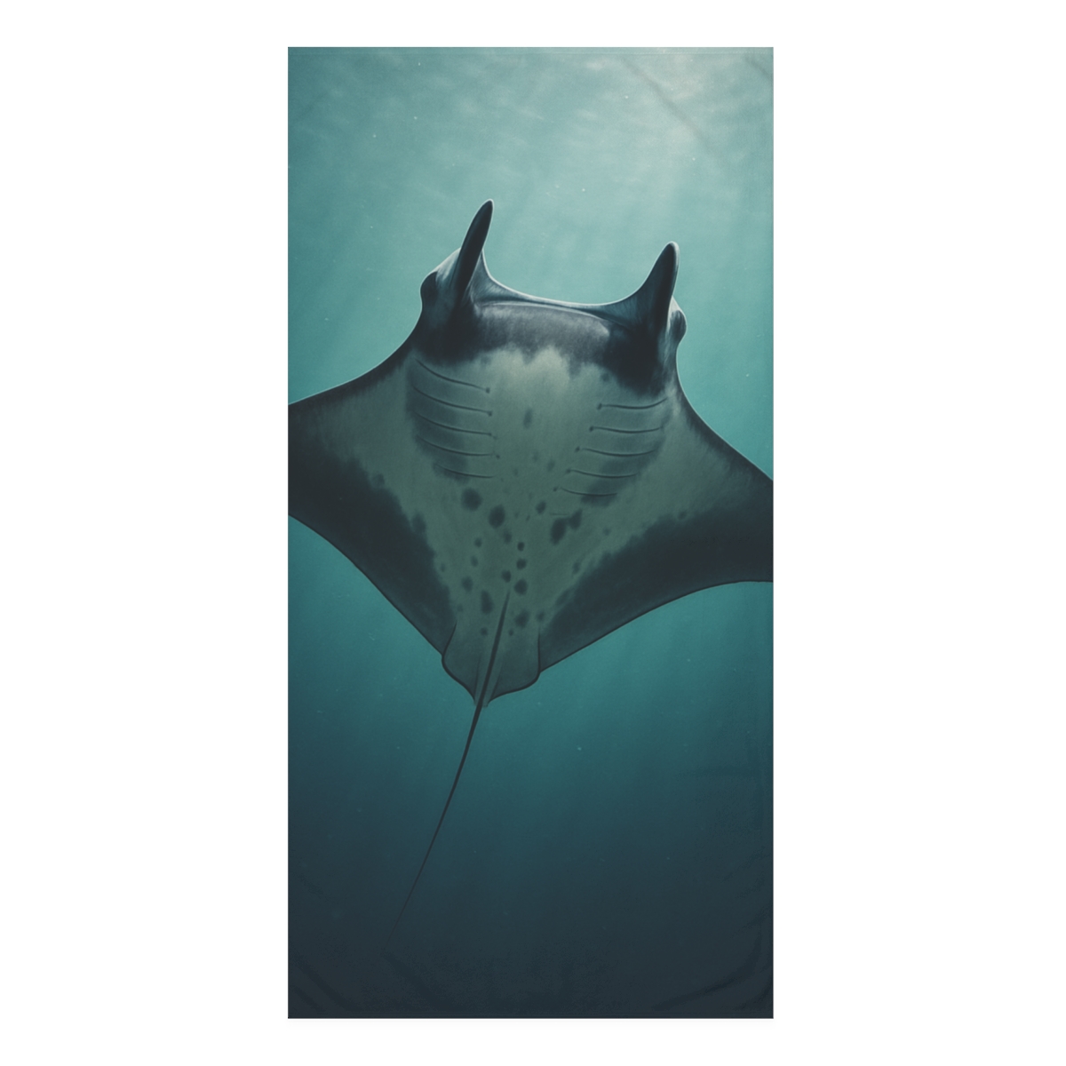 Celestial Glide Giant Manta Ray decorative home towelscustom towels