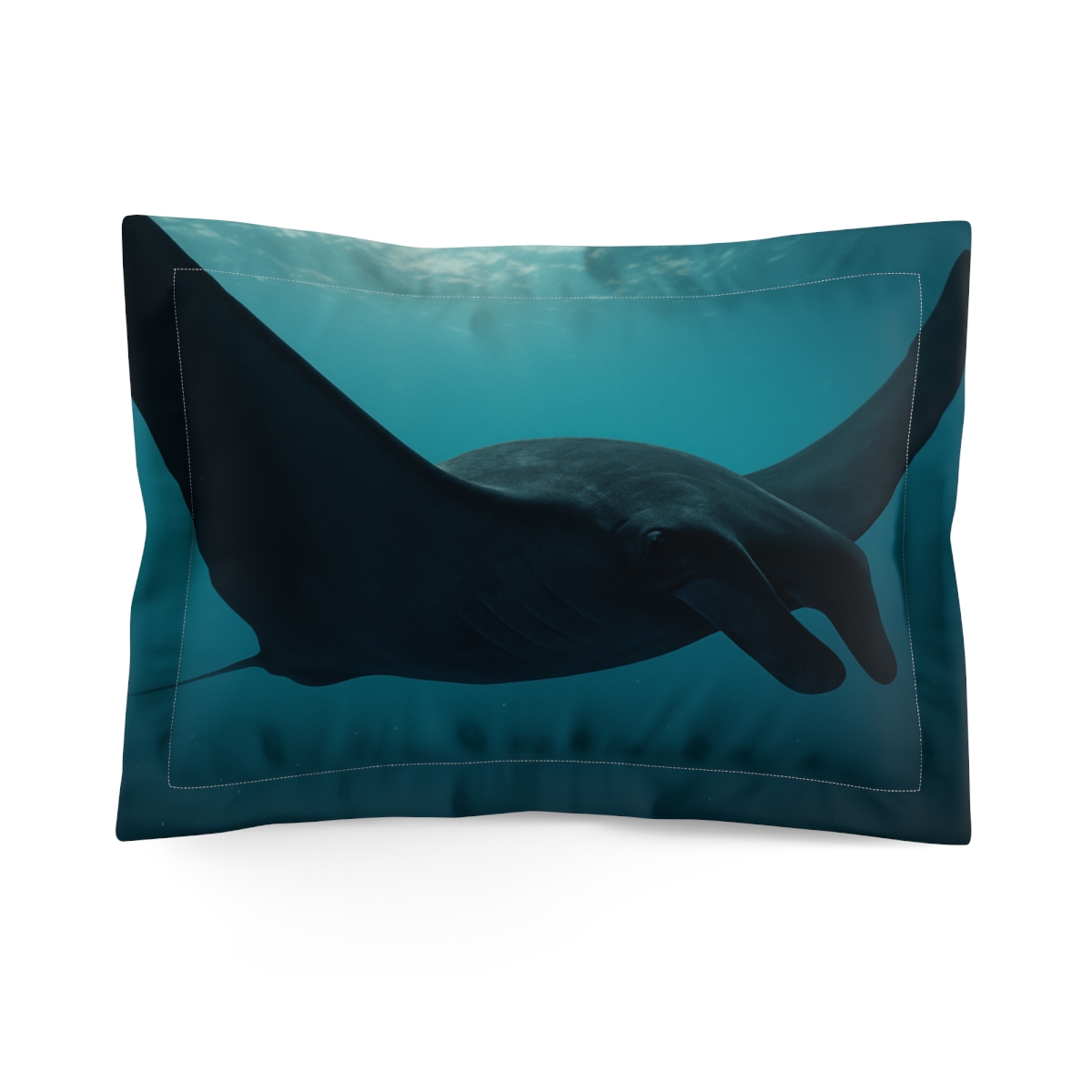 Celestial Glide Manta Ray stylish throw pillows
