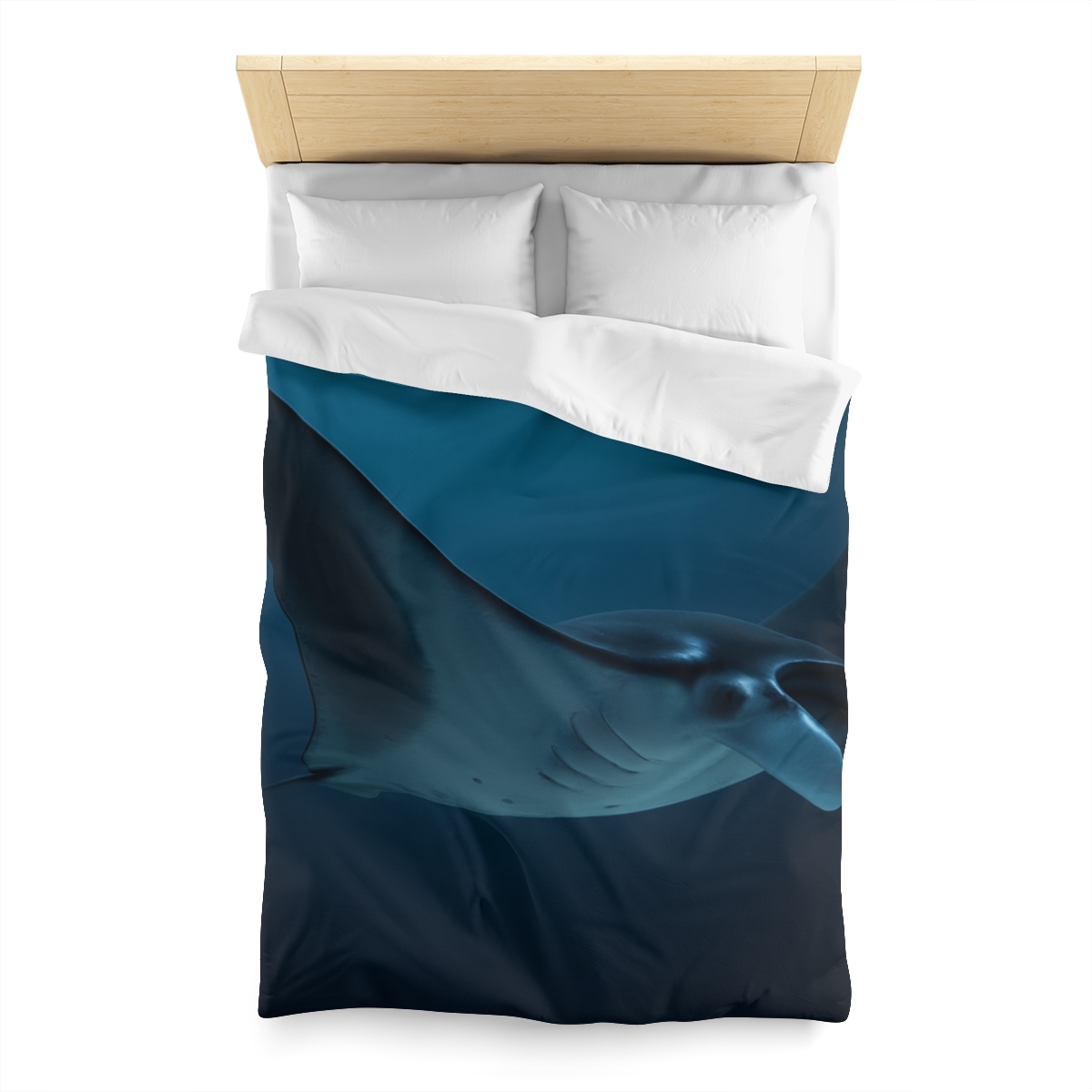 Celestial Glide Manta Ray designer printed duvets