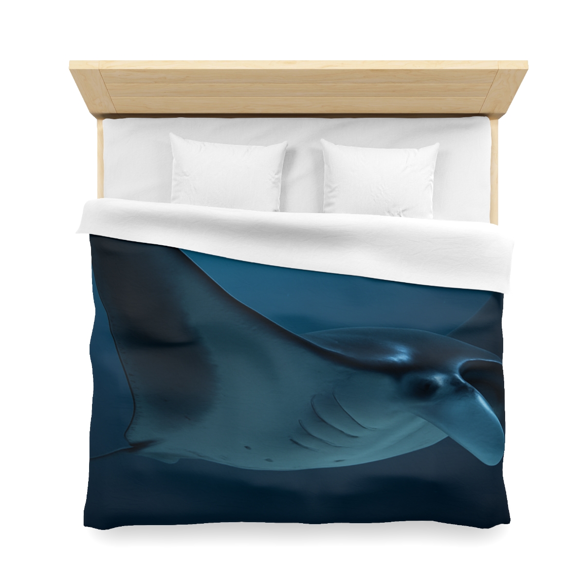 Celestial Glide Manta Ray designer printed duvets