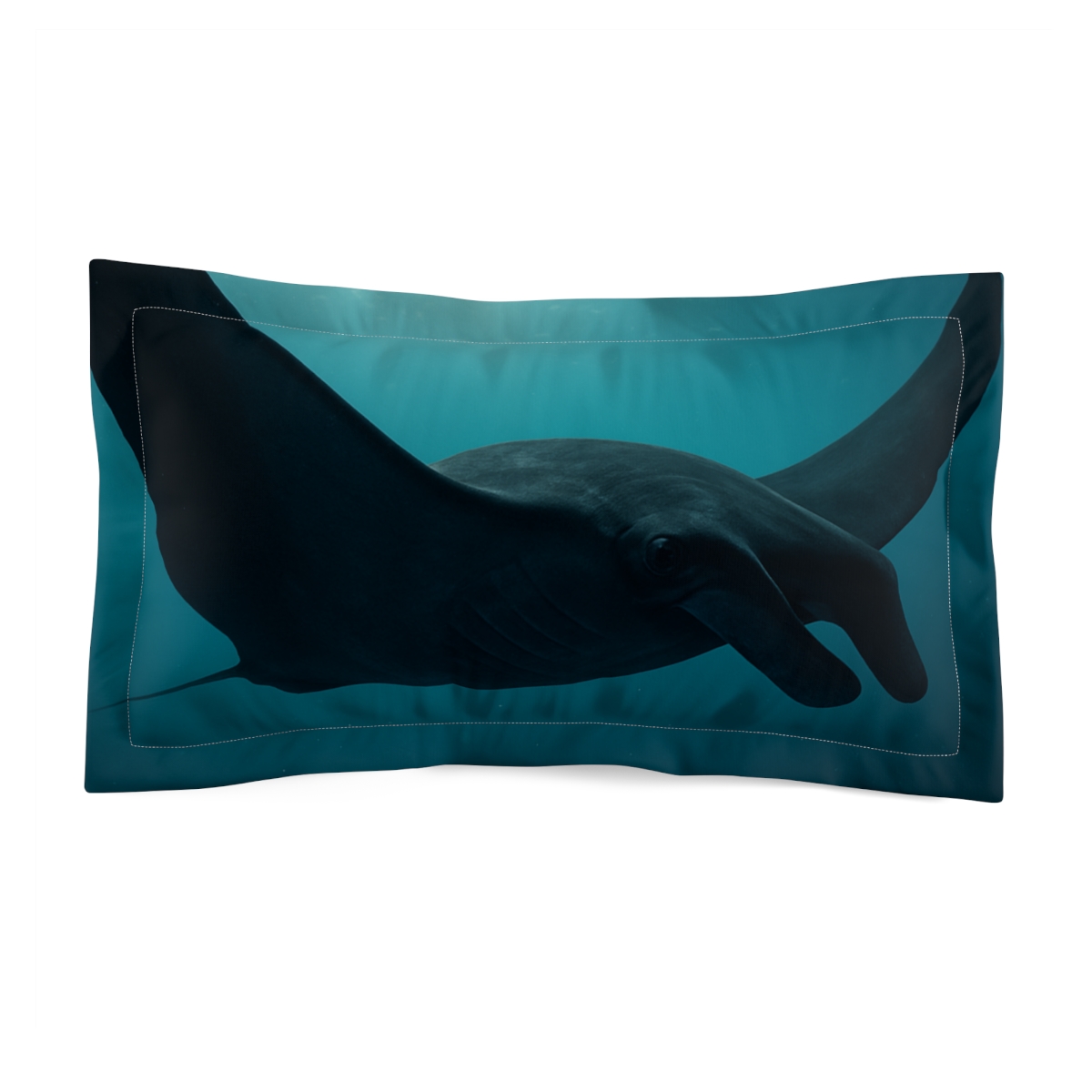 Celestial Glide Manta Ray stylish throw pillows