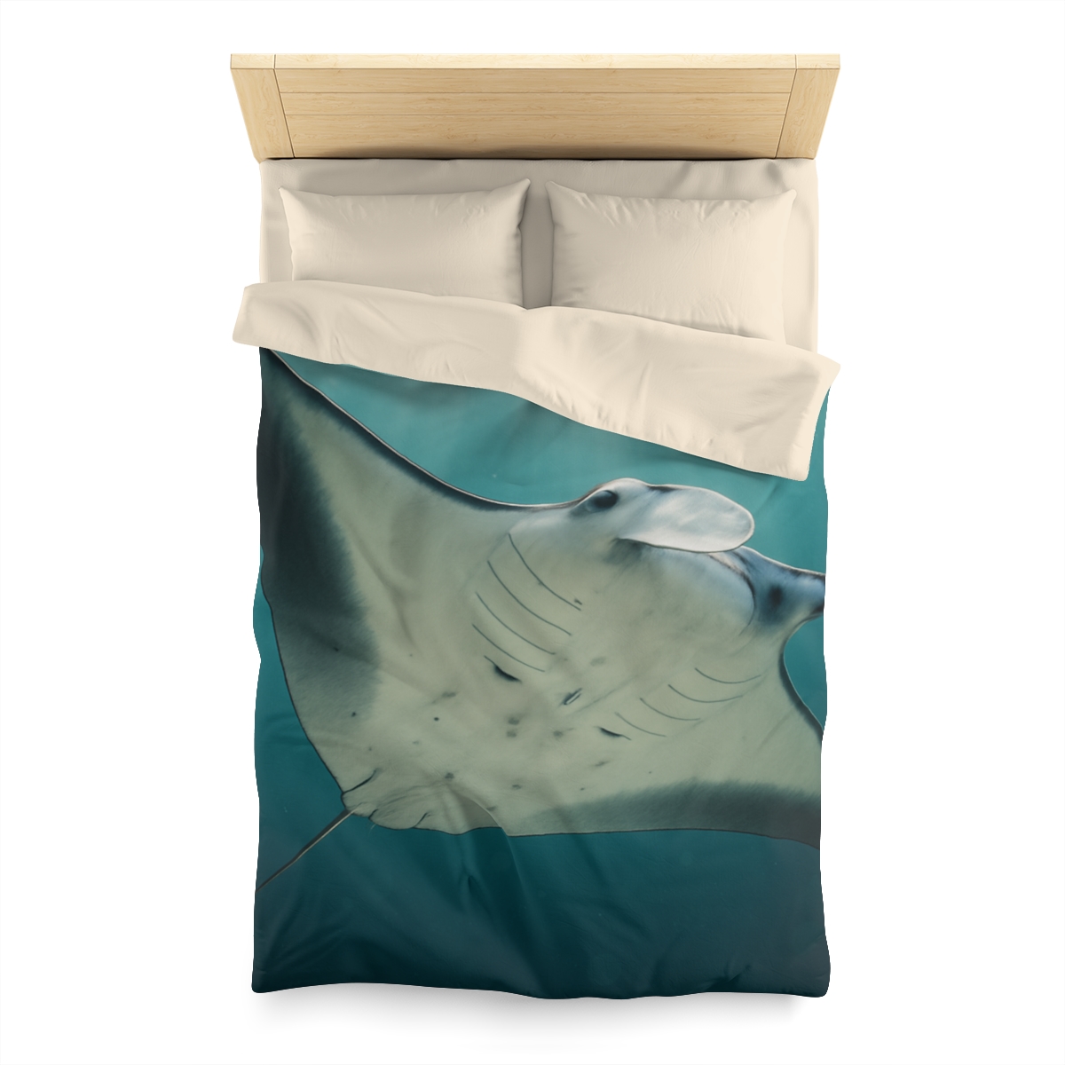 Celestial Glide Reef Manta Ray warm winter duvets