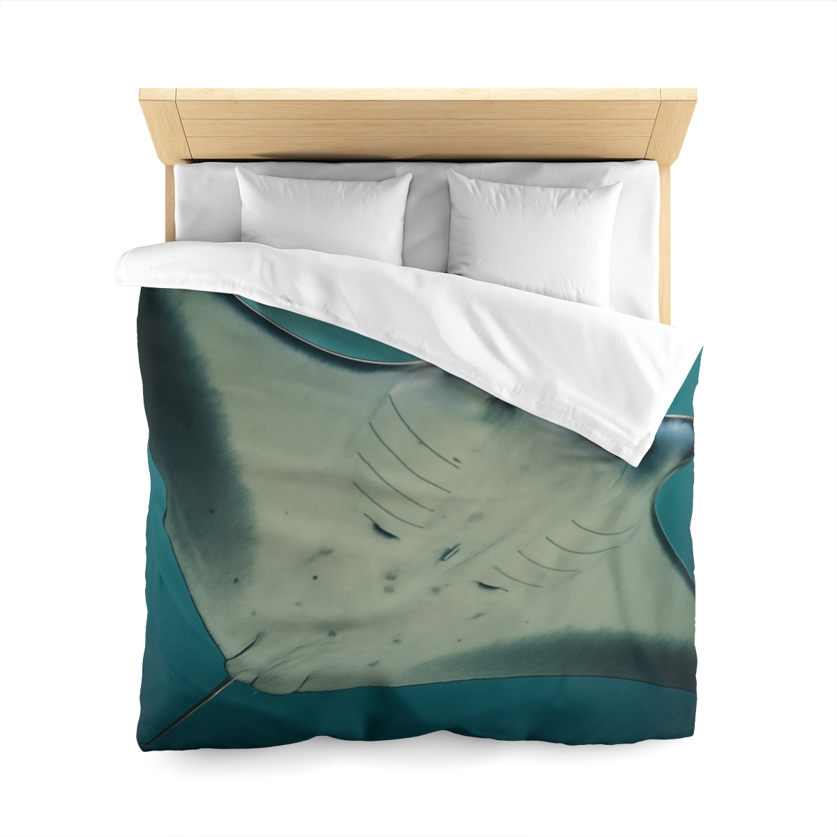 Celestial Glide Reef Manta Ray warm winter duvets
