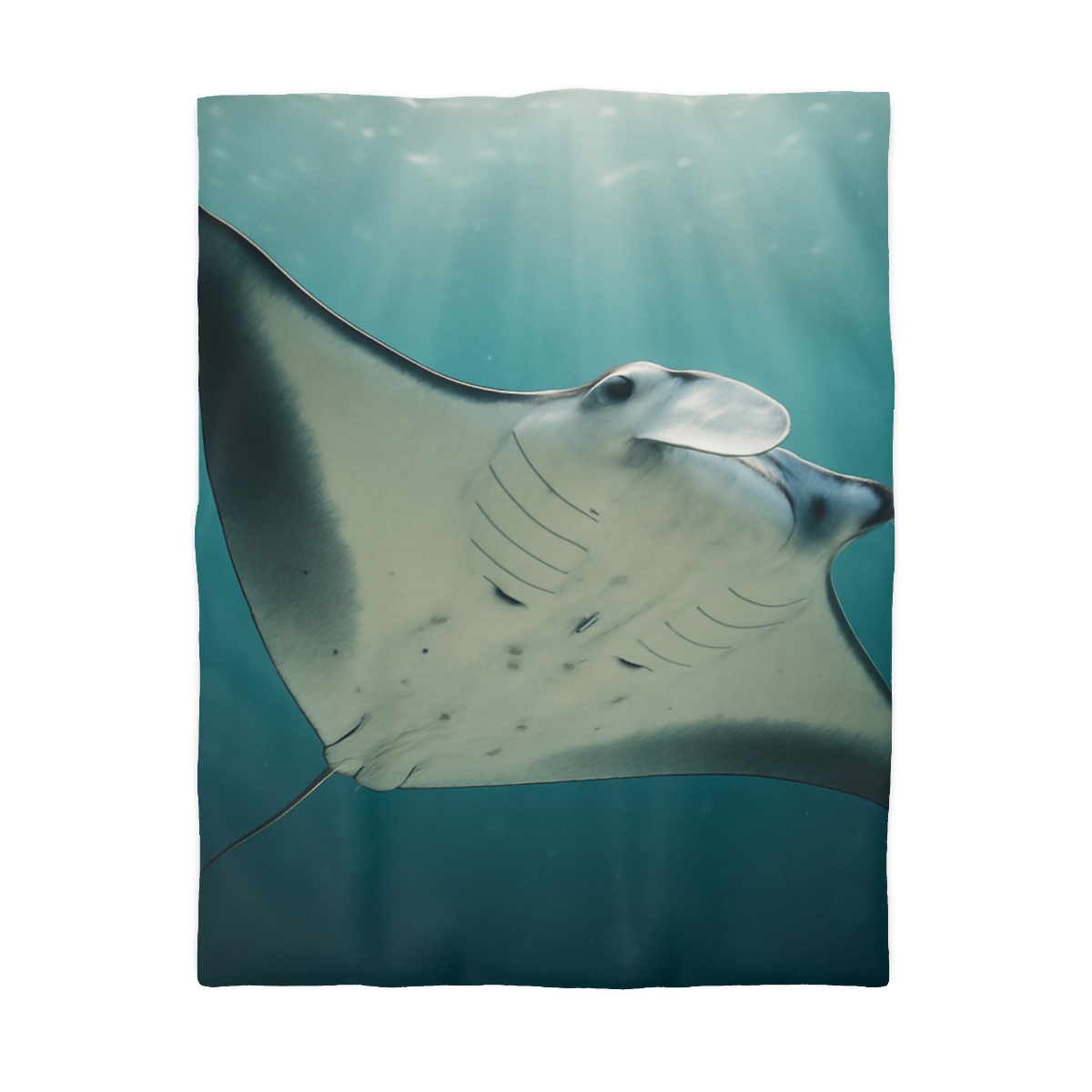 Celestial Glide Reef Manta Ray warm winter duvets