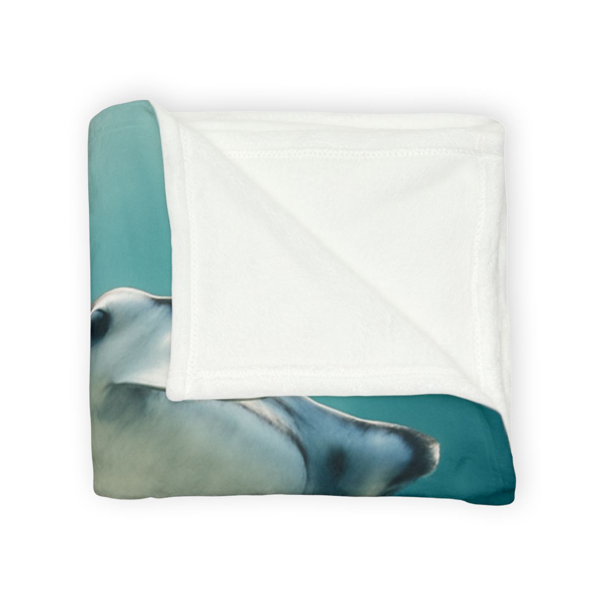 Celestial Glide Reef Manta Ray soft fleece blankets