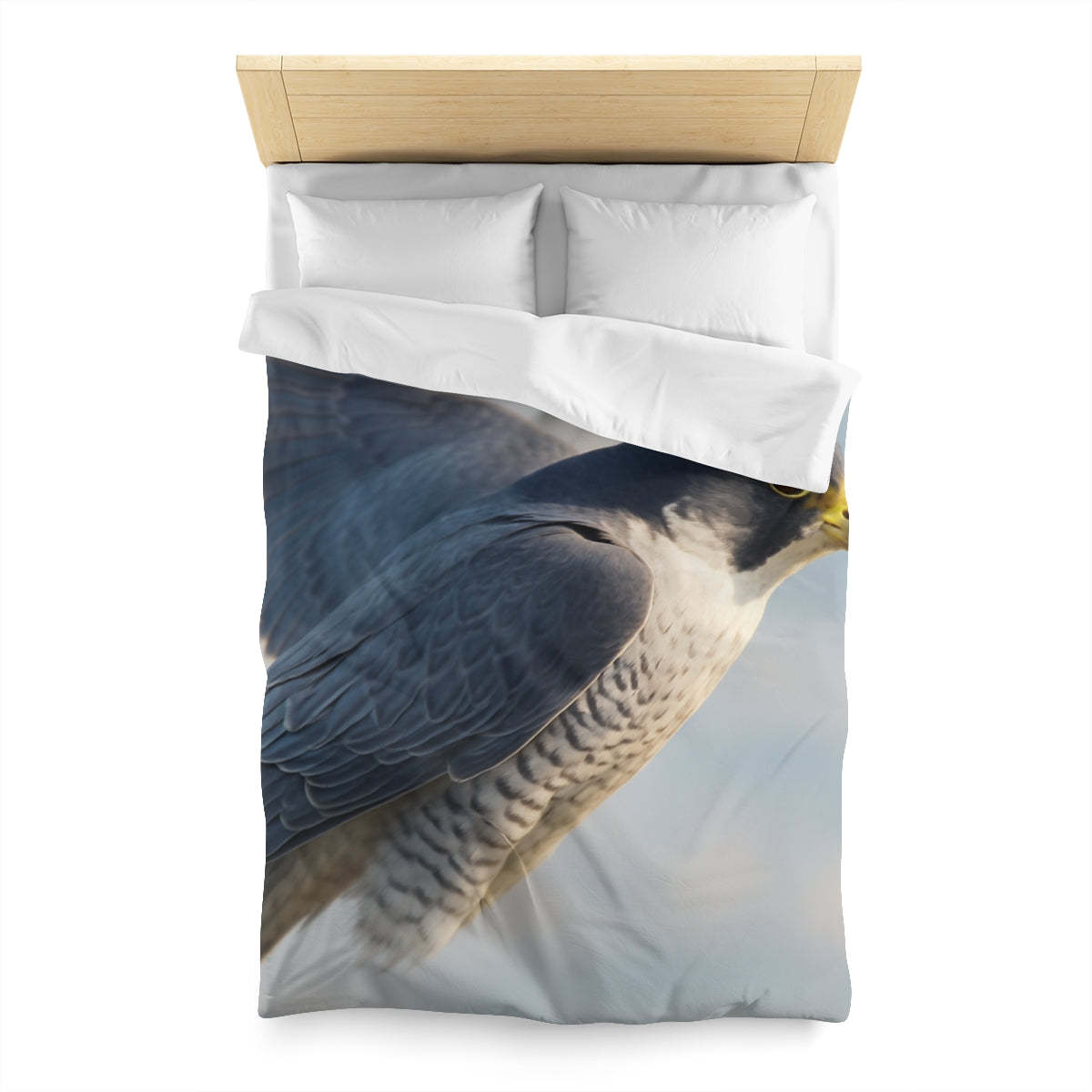 Celestial Glider Peregrine Falcon Duvet