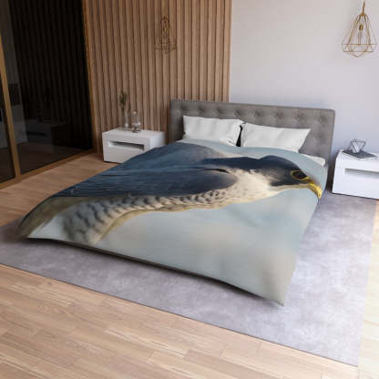 Celestial Glider Peregrine Falcon Duvet