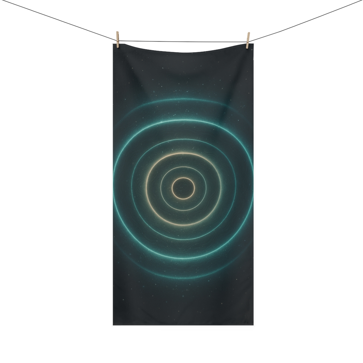 Celestial Harmonic Rings comfortable face towels