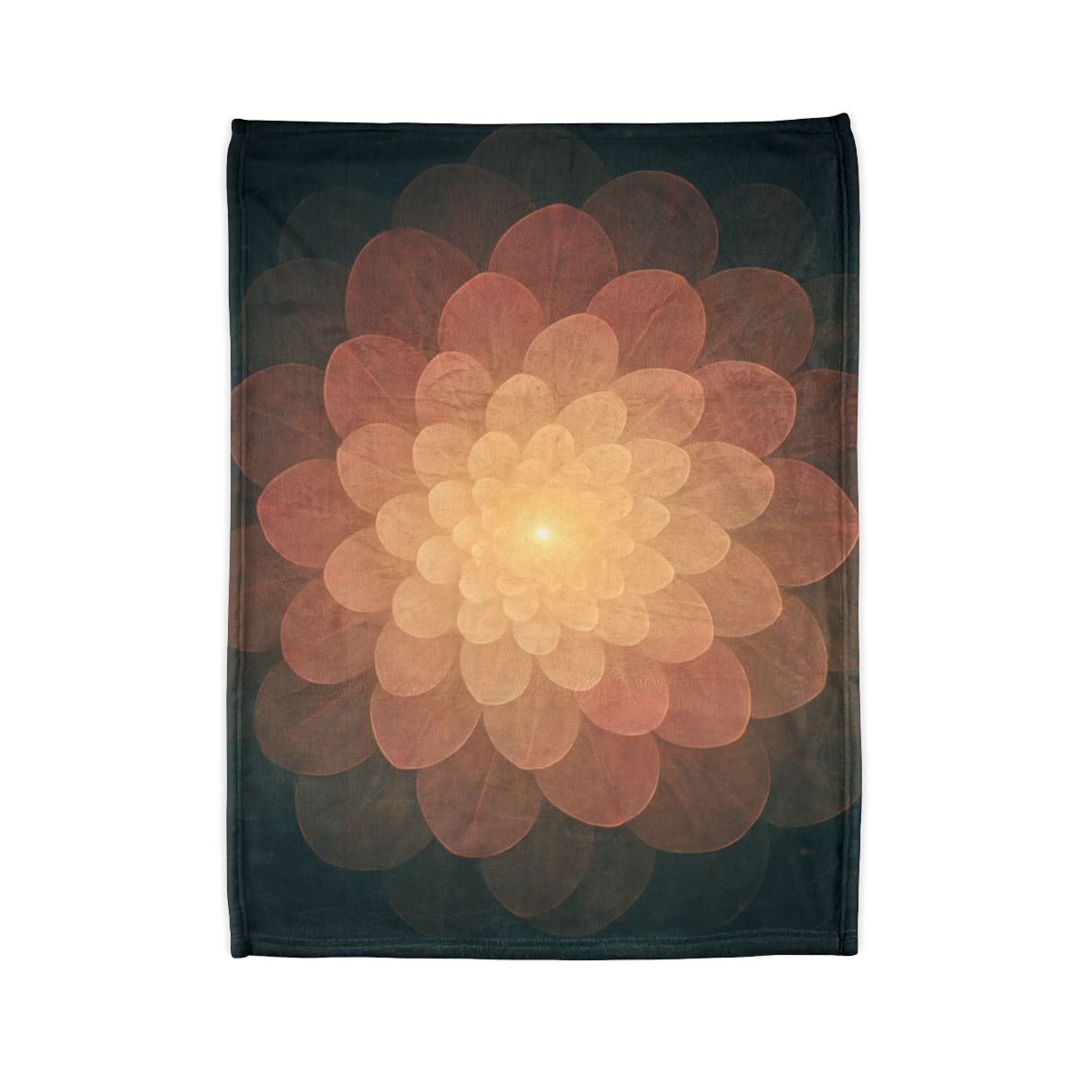 Celestial Petal Halo soft fleece blankets