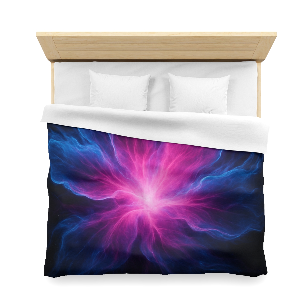 Celestial Plasma Bloom personalized bedding duvets