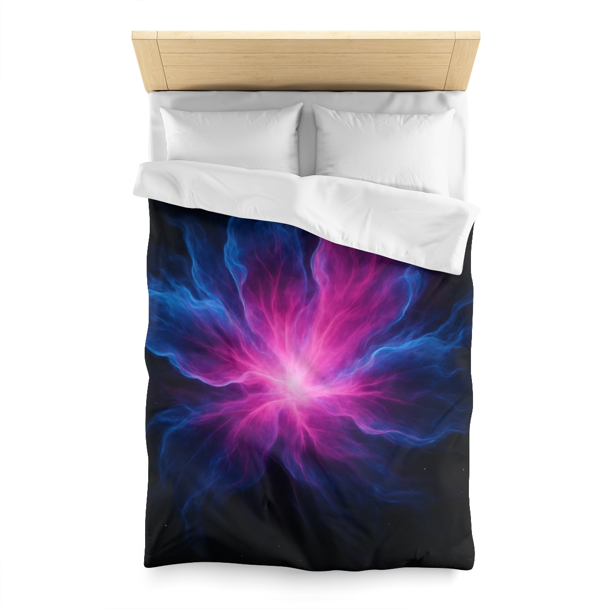 Celestial Plasma Bloom personalized bedding duvets