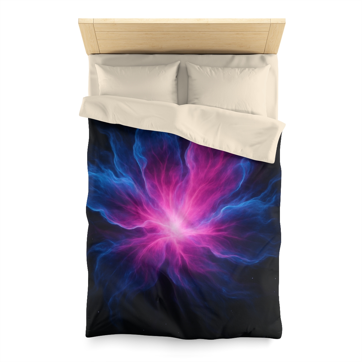 Celestial Plasma Bloom personalized bedding duvets
