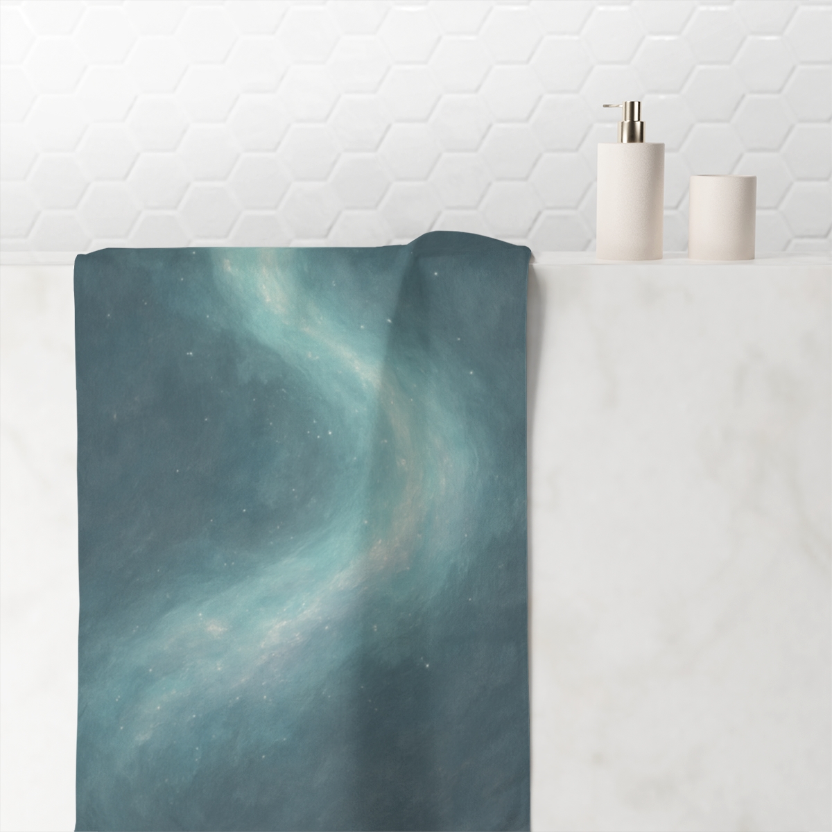 Celestial Ribbon Arc custom towels