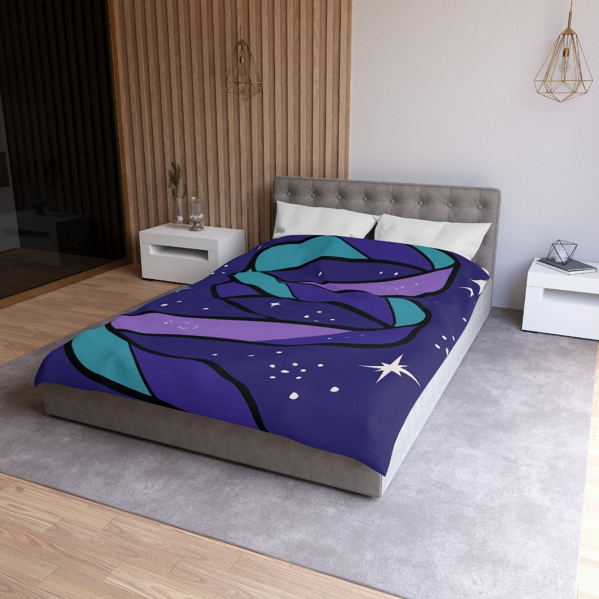 Celestial Ribbon Nebula Duvet