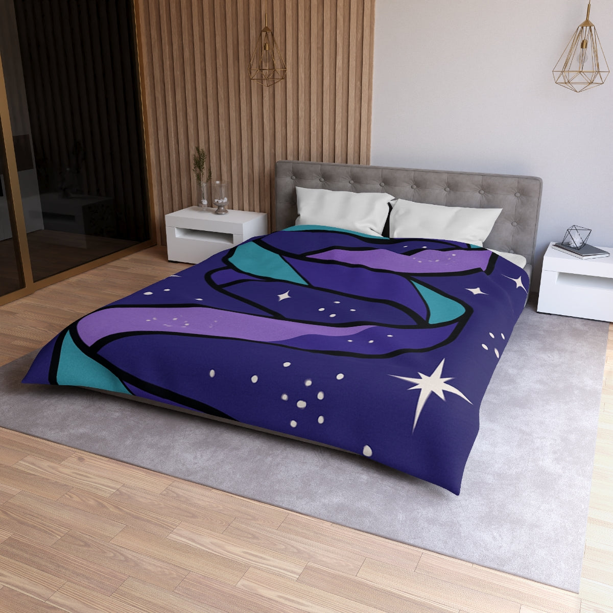 Celestial Ribbon Nebula Duvet