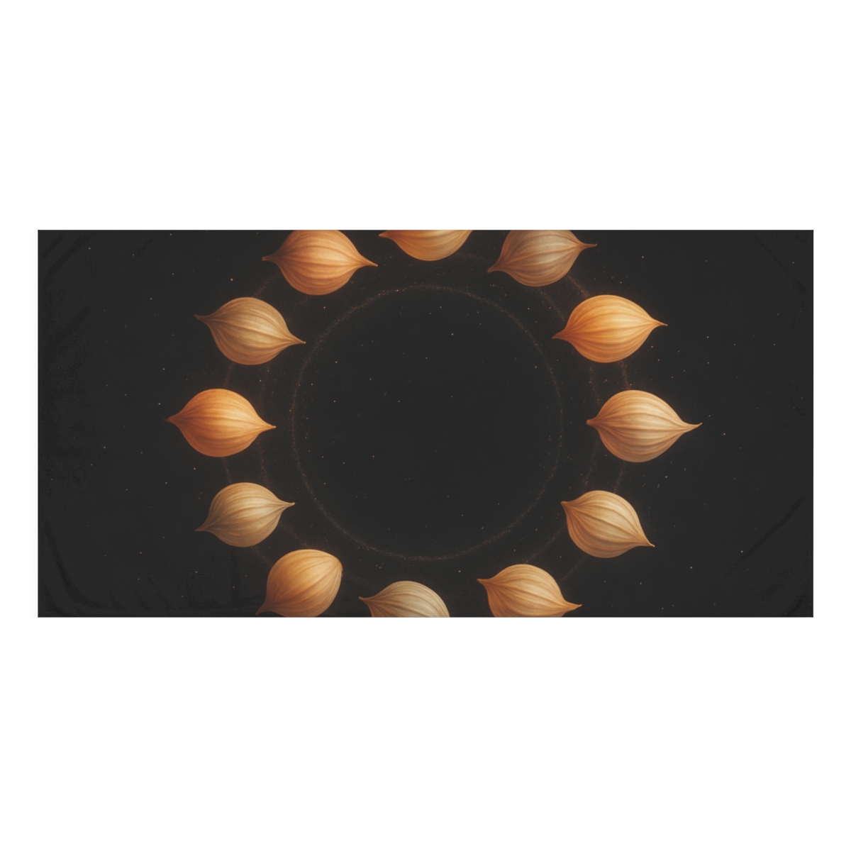 Celestial Seed Halo personalized bath towels