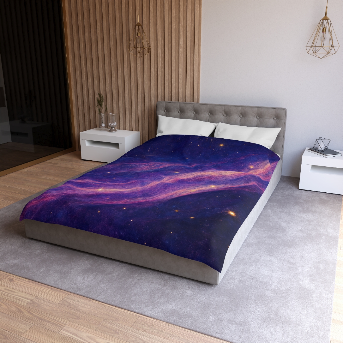 Celestial Veil Of Radiant Nebula unique patterned duvets