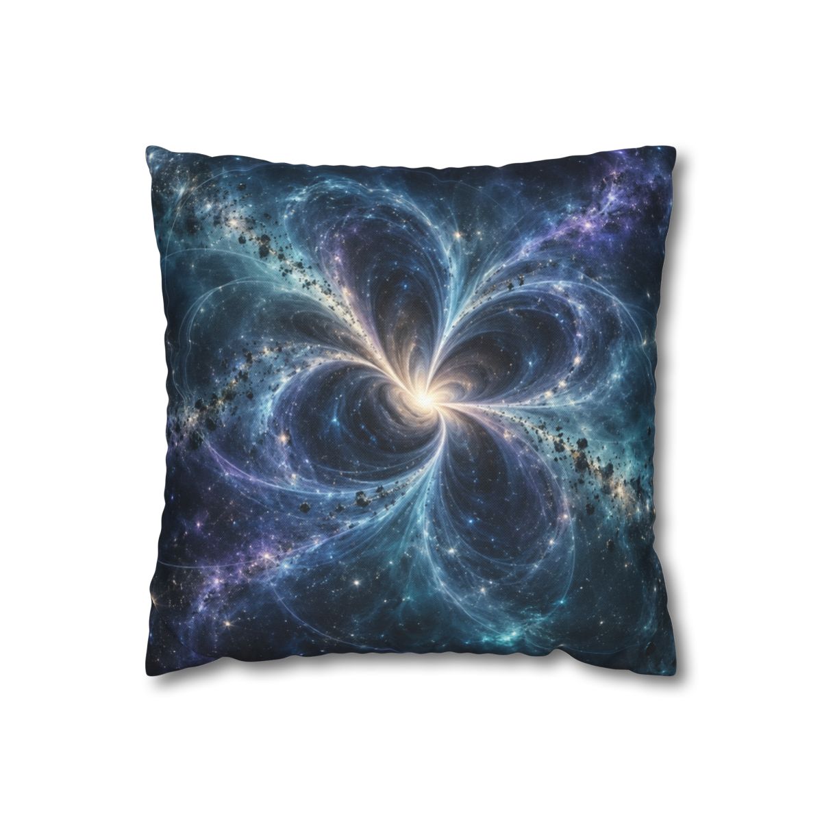 Cerulean Spacetime Bloom personalized pillow covers [AI-f45e7d83-4a8f080eb28a]