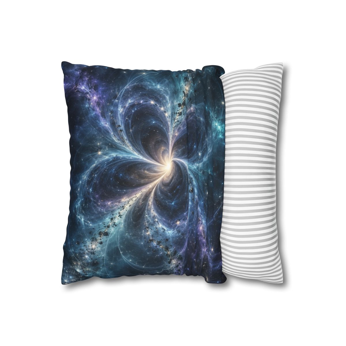 Cerulean Spacetime Bloom personalized pillow covers [AI-f45e7d83-11126218d866]