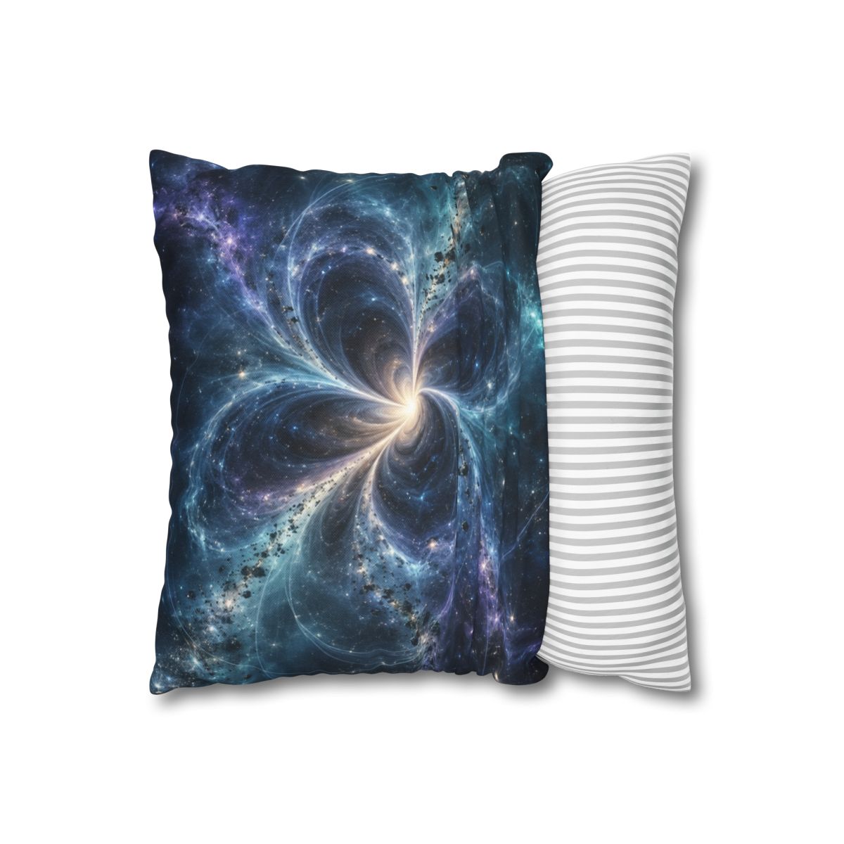 Cerulean Spacetime Bloom personalized pillow covers [AI-f45e7d83-bbd434135634]