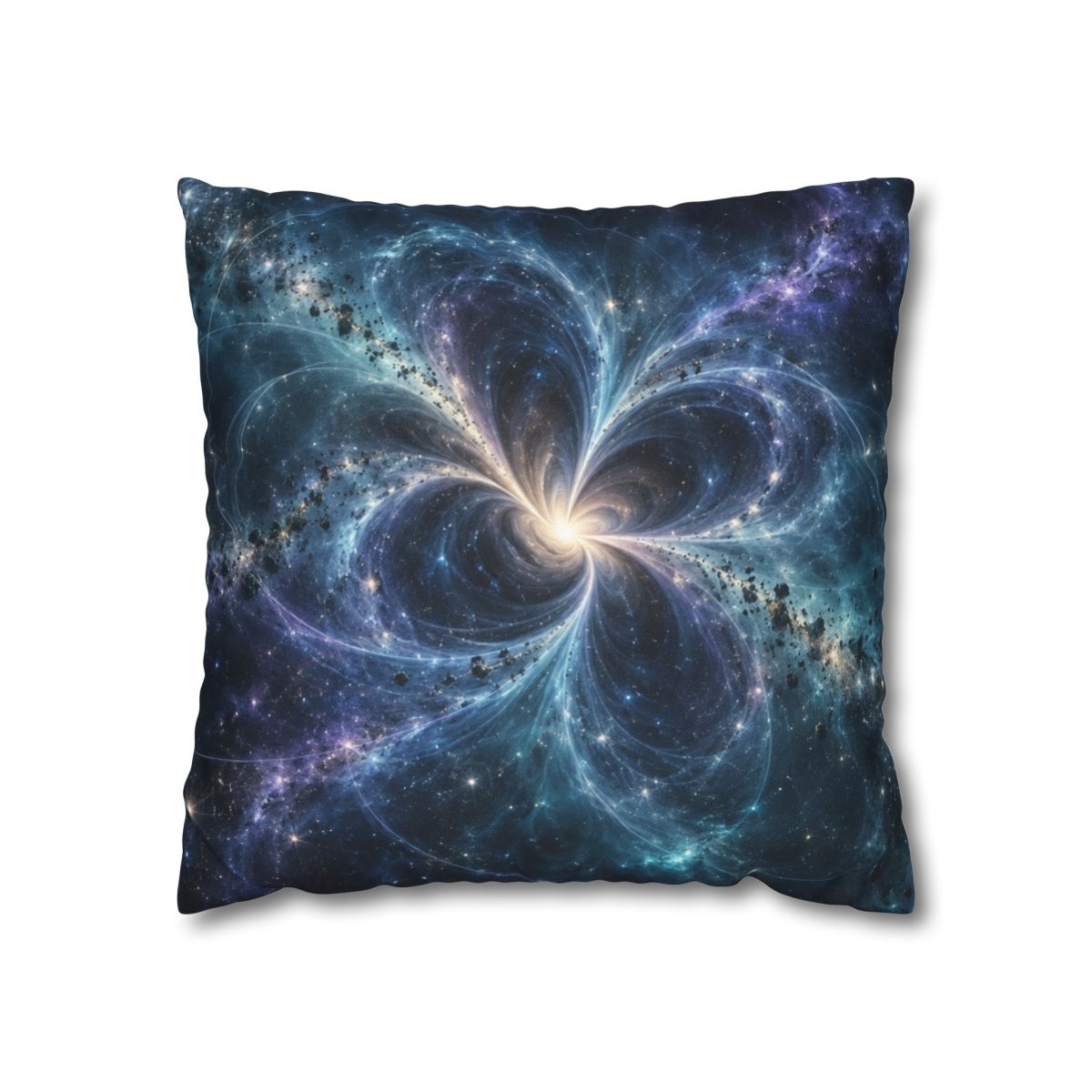 Cerulean Spacetime Bloom personalized pillow covers [AI-f45e7d83-0c13d5b6a213]
