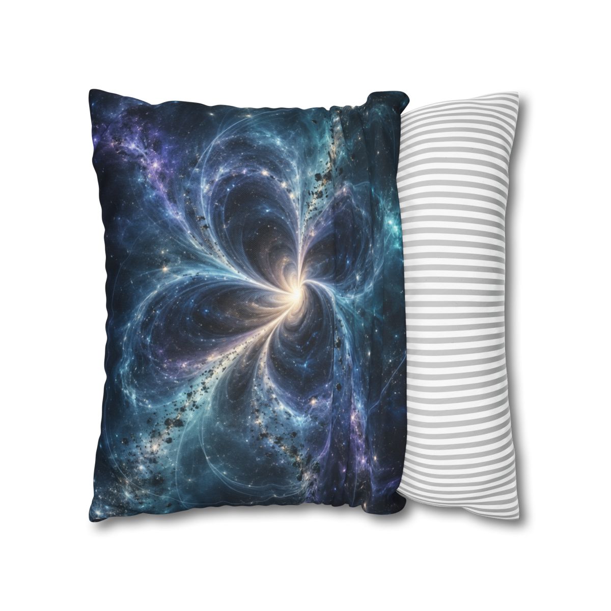 Cerulean Spacetime Bloom personalized pillow covers [AI-f45e7d83-b521bb116362]