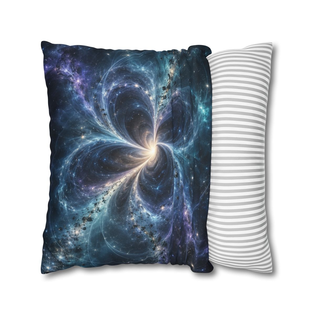 Cerulean Spacetime Bloom personalized pillow covers [AI-f45e7d83-e4925f2b5728]