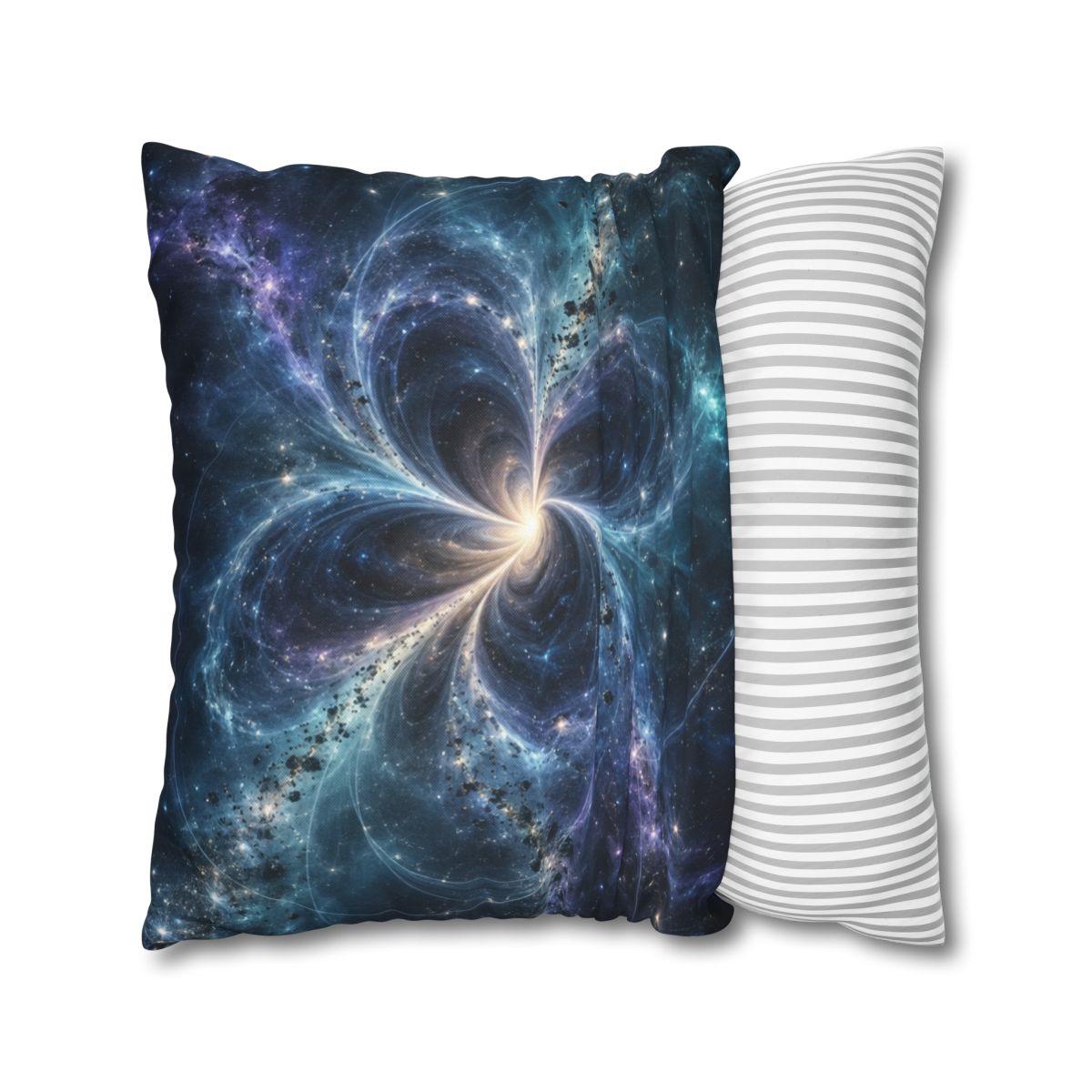 Cerulean Spacetime Bloom personalized pillow covers [AI-f45e7d83-23bbc7032e5c]