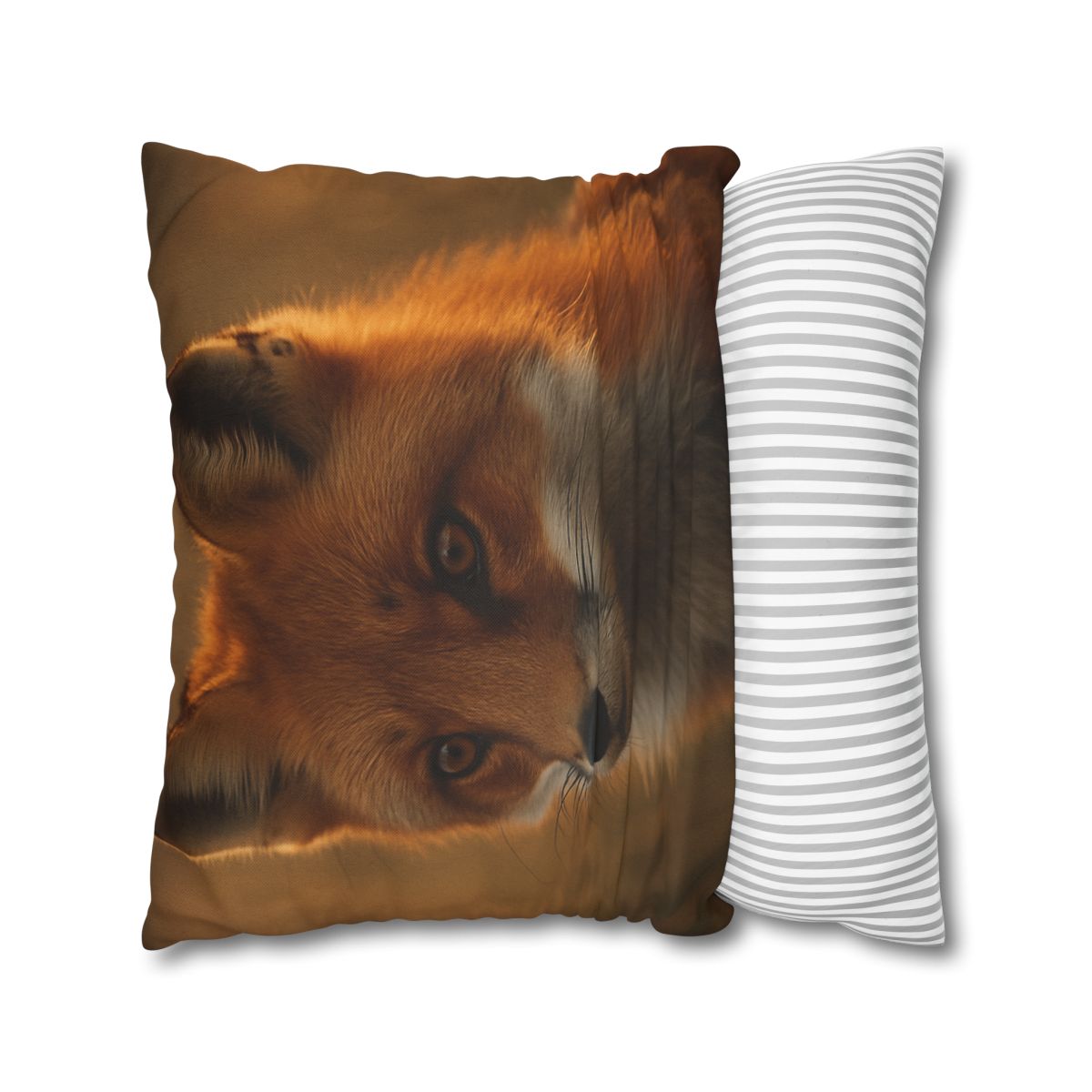 Crimson Whisper Red Fox soft cotton pillow cases